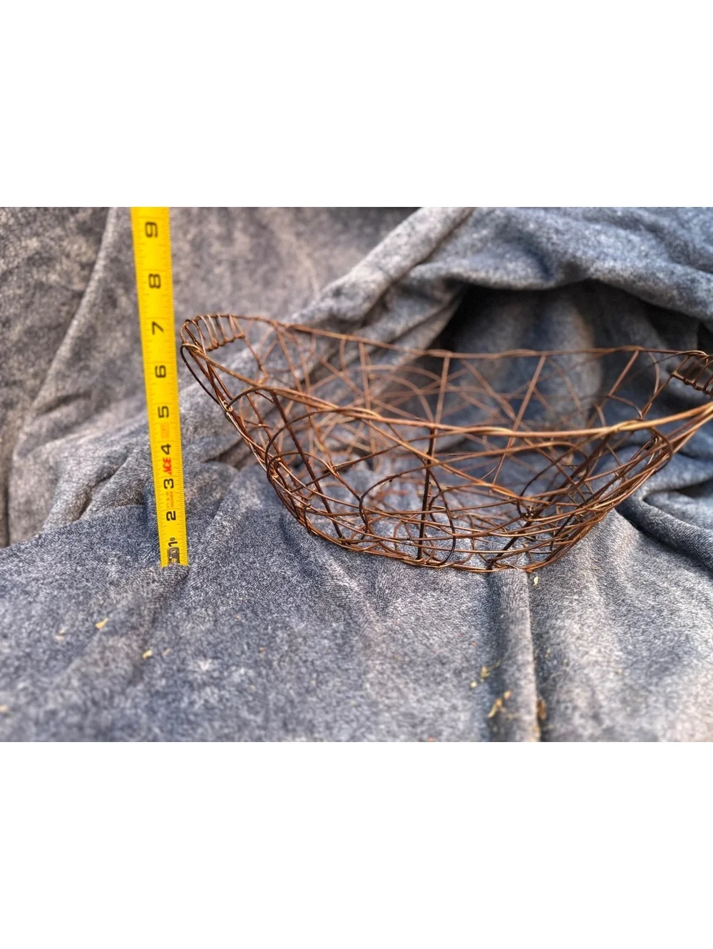 Rustic Wire Basket for Storage and Display